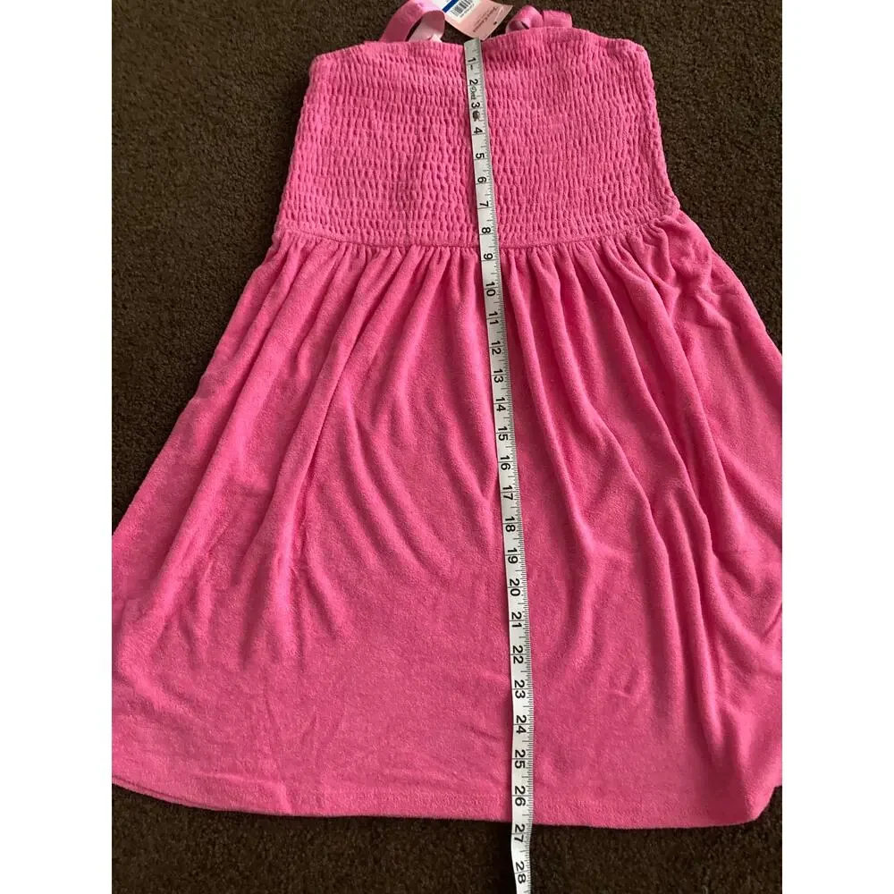 NWT Kids Juicy Couture Pink Terry Cloth Dress Sz XL